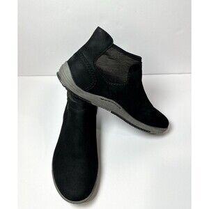 Dansko Lizette Black Waterproof Nubuck Leather Ankle Booties Womens EU Size 40